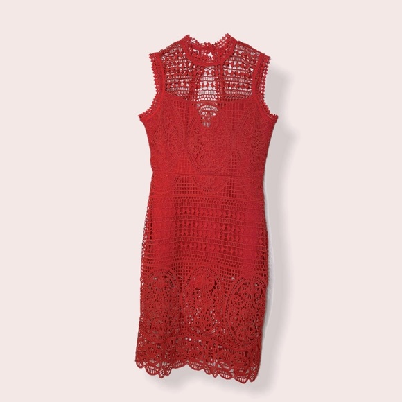 SOLD LOVERS Friends crochet halter dress bodysuit - Picture 2 of 16